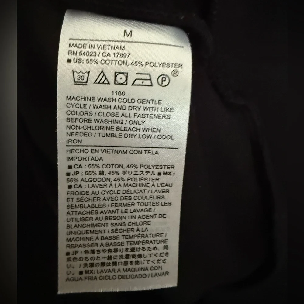 Banana Republic Factory Black Knit Quarter Zip Sweatshirt Medium - Picture 5 of 5